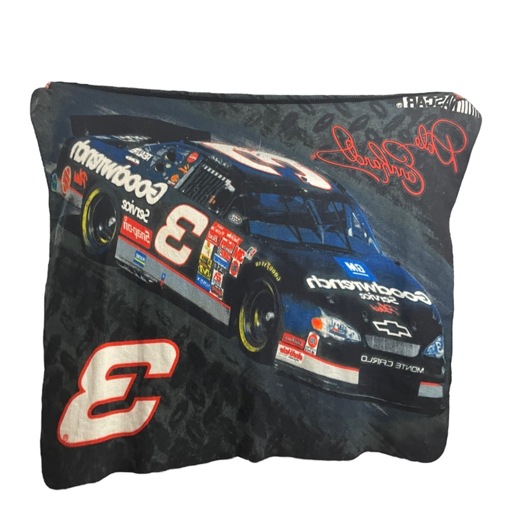 NASCAR Dale Earnhardt #3 Racing Y2K Fleece Blanket Double Sided 58x51 - Picture 5 of 7